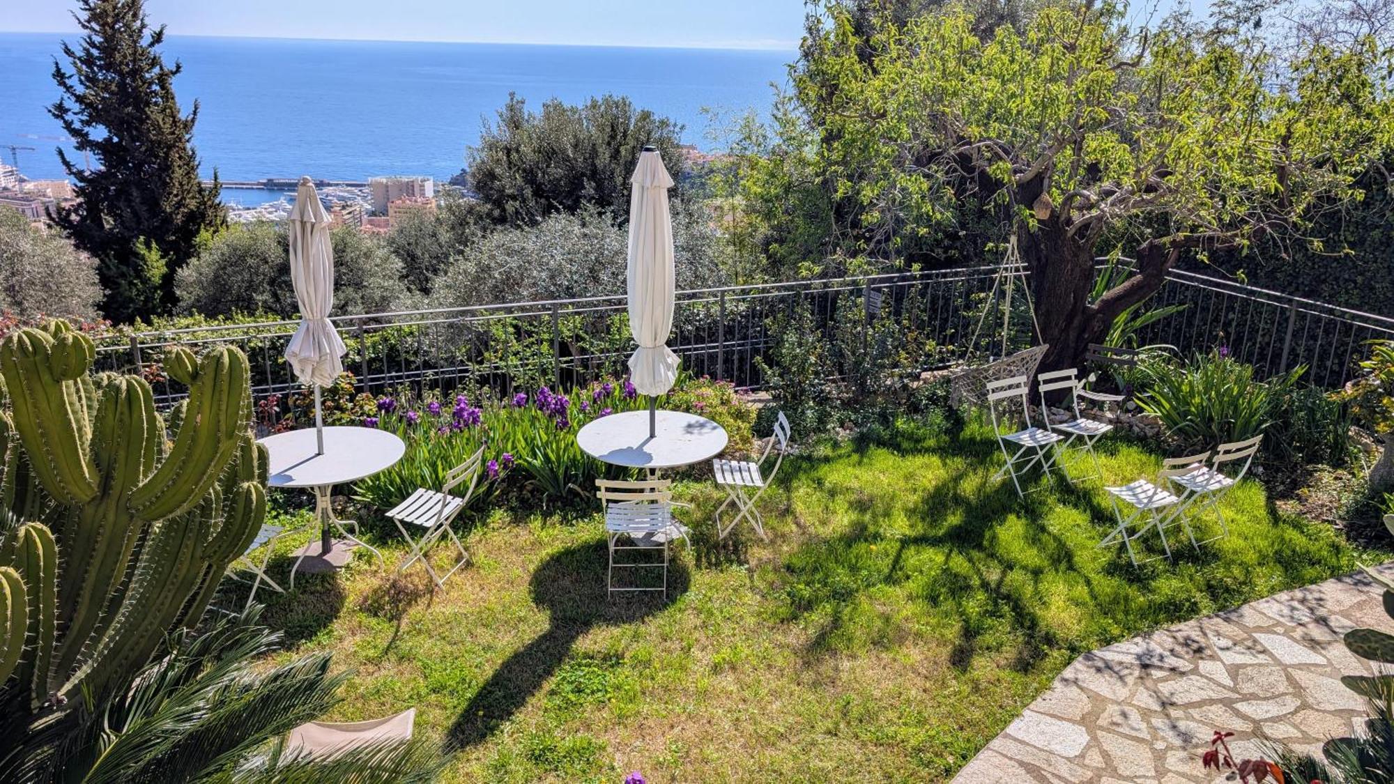 Le Mas D'Angeline, Vue Mer, Jardin Commun, Parking, Voiture Requise, 10 Min En Voiture De Monaco, Route Etroite, Pente Raide, Croisement Limite, Sea View, Shared Garden, Parking, Car Required, 10 Min Drive From Monaco, Narrow Steep Road, Limited Pass Beausoleil Exteriér fotografie